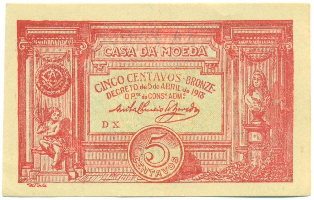 5 сентаво 1918 года Португалия — Фото №1