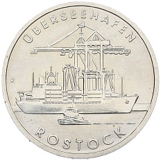 5 марок 1988 года Восточная Германия (ГДР) «30 лет порту города Росток» — Фото №1