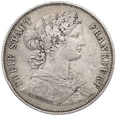 1 союзный талер 1864 года Франкфурт — Фото №1