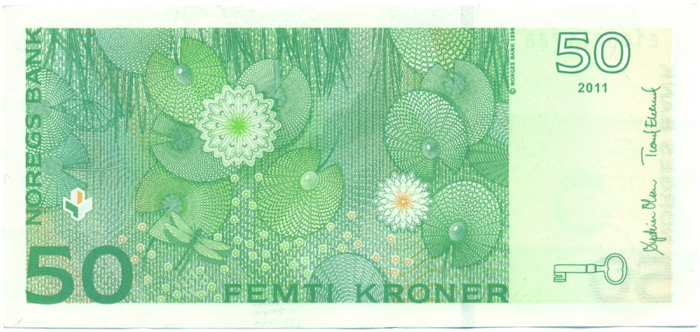 50 крон 2011 года Норвегия — Фото №2