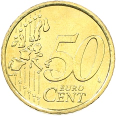 50 евроцентов 2002 года Италия — Фото №2