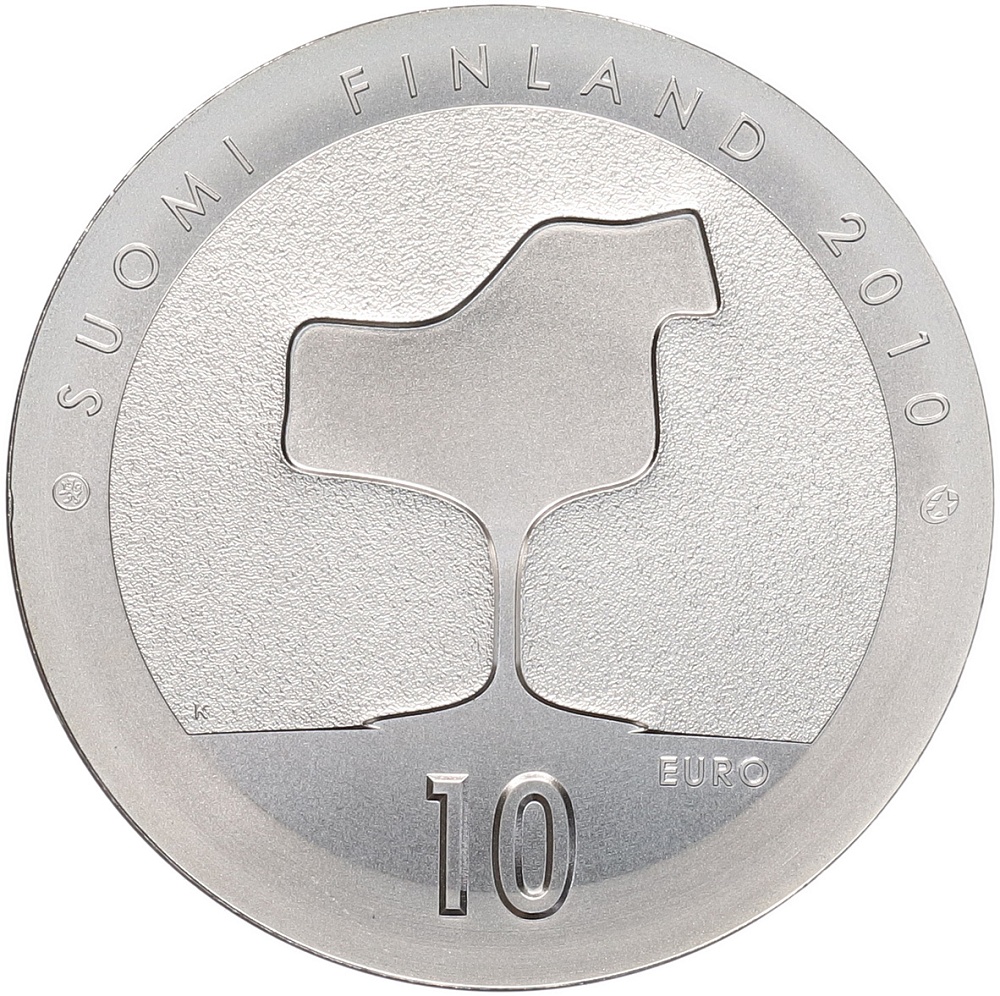 10 евро 2010 года Финляндия «100 лет со дня рождения Ээро Сааринена» — Фото №2