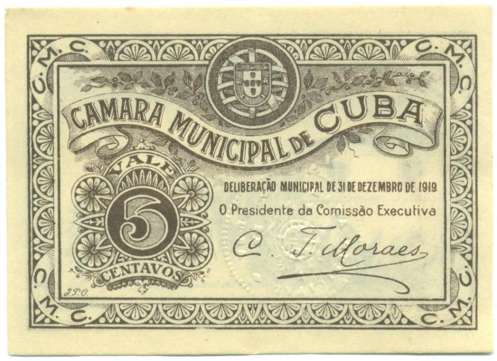 5 сентаво 1919 года Португалия — Фото №1