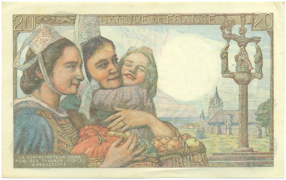 20 франков 1949 года Франция — Фото №2