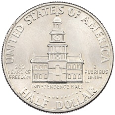 1/2 доллара (50 центов) 1976 года D США «200 лет Незавсимости» — Фото №2