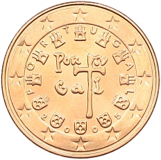 5 евроцентов 2005 года Португалия — Фото №1