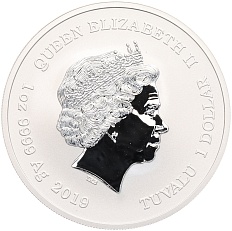 1 доллар 2019 года Тувалу «Капитан Америка» — Фото №2