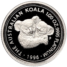 5 долларов 1996 года Австралия «Австралийская коала» — Фото №1