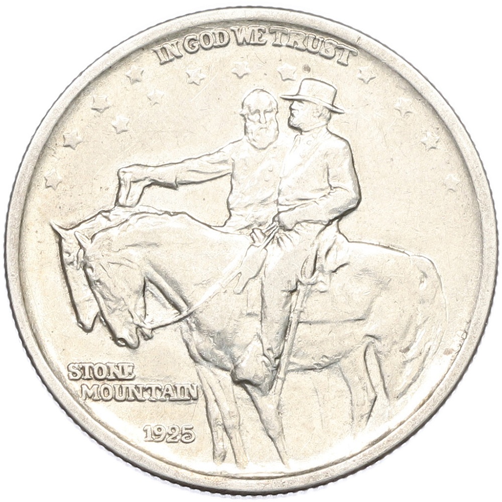 1/2 доллара (50 центов) 1925 года США «Мемориал Стоун-Маунтин» — Фото №1