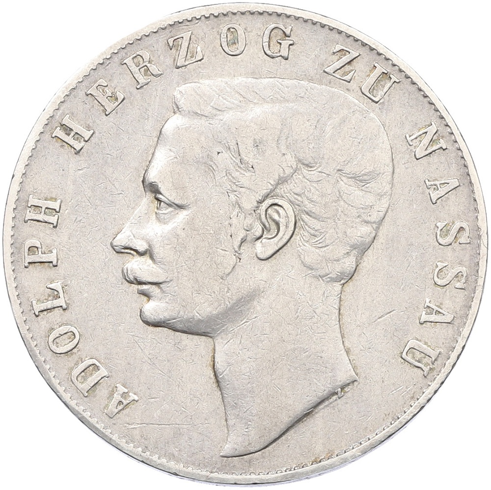 1 союзный талер 1859 года Нассау — Фото №1