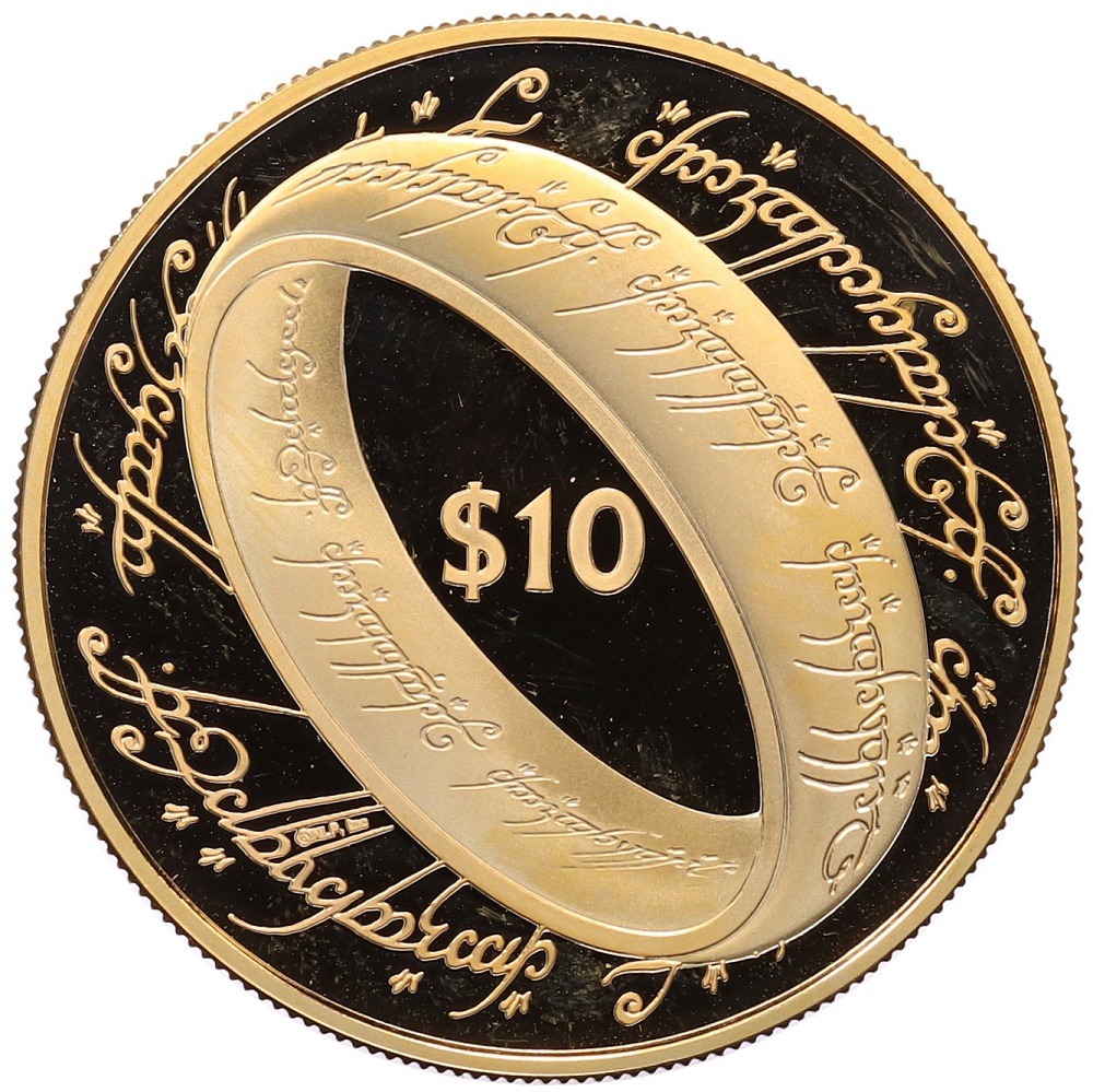 10 долларов 2003 года Новая Зеландия «Властелин Колец — Кольцо всевластия» — Фото №1