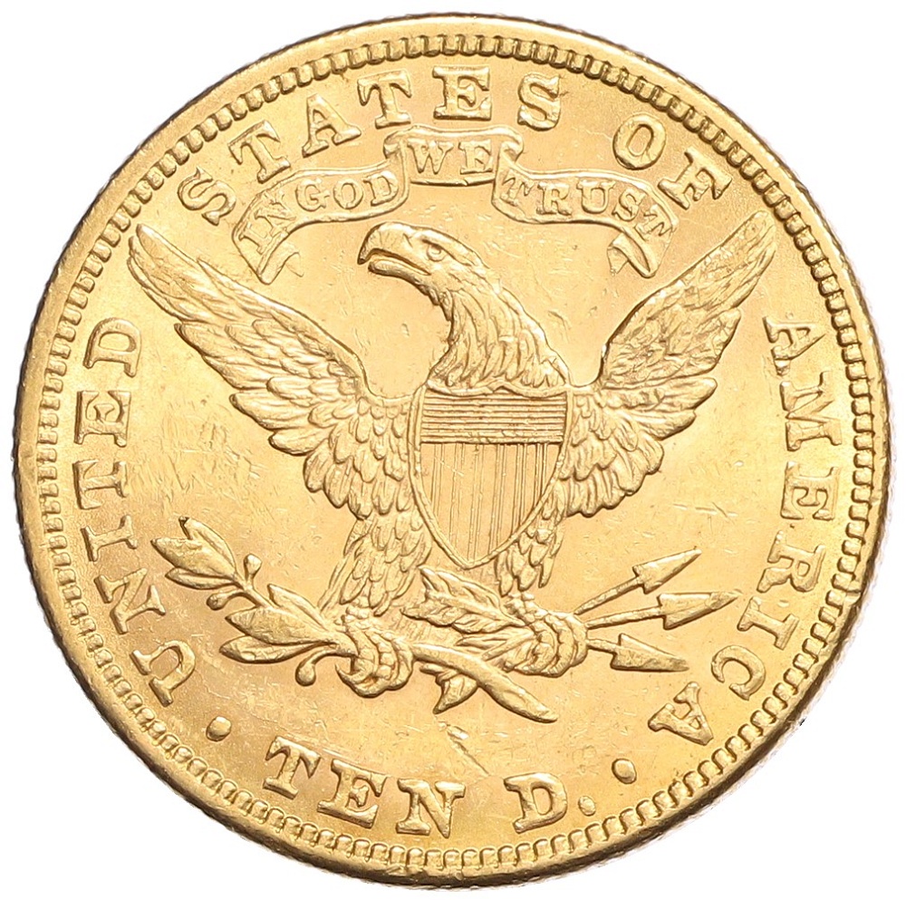 10 долларов 1881 года США — Фото №2
