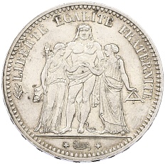 5 франков 1873 года А Франция — Фото №2