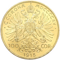 100 крон 1915 года Австрия (Франц Иосиф I) — Фото №2