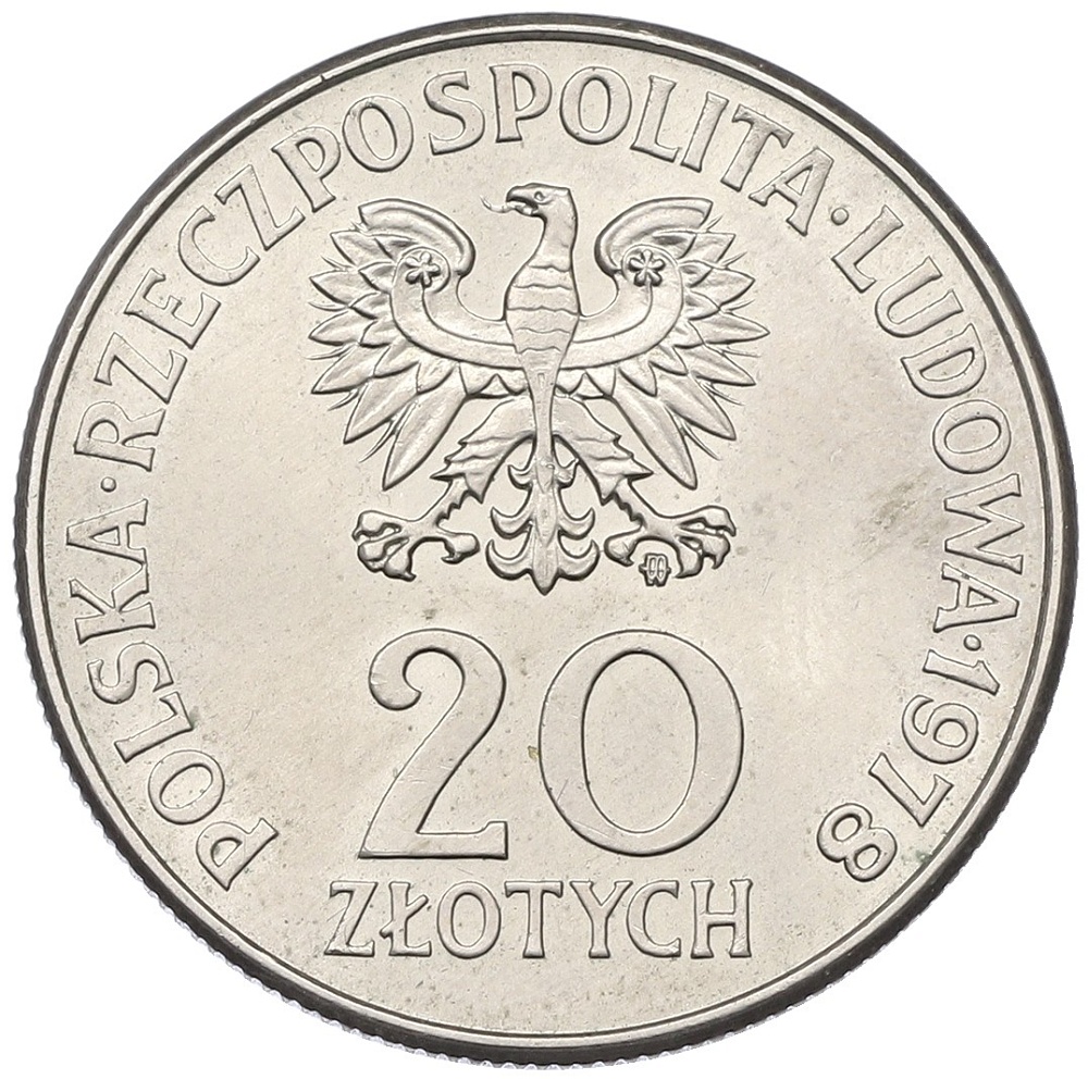 20 злотых 1978 года Польша «Первый польский космонавт» — Фото №2