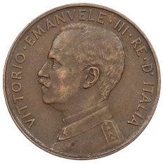 2 чентезимо 1911 года Италия — Фото №2