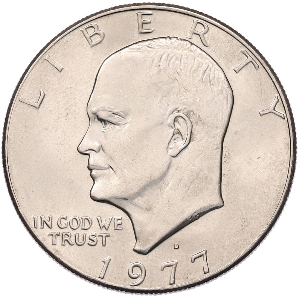 1 доллар 1977 года D США «Эйзенхауэр» — Фото №1