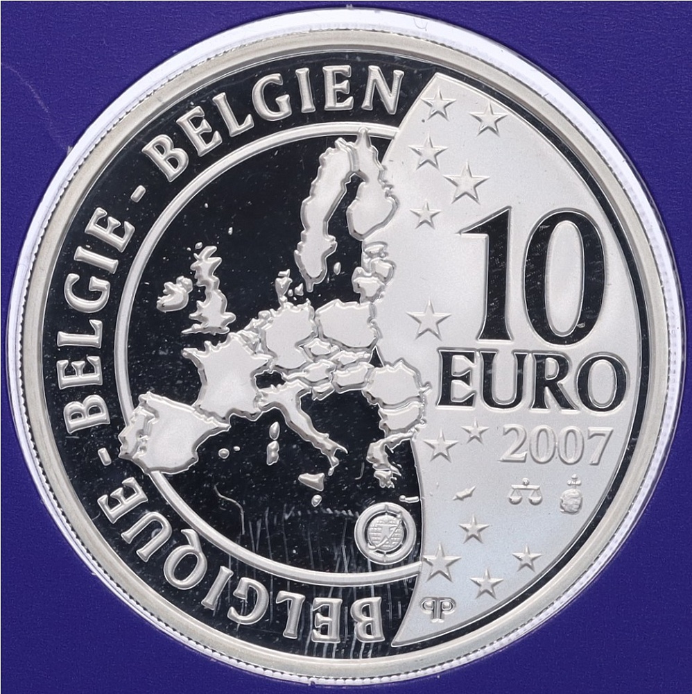 10 евро 2007 года Бельгия «Международный полярный год» — Фото №2