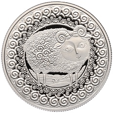 1 рубль 2009 года Белоруссия «Знаки зодиака — Овен» — Фото №1