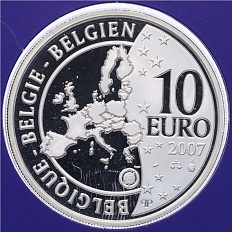 10 евро 2007 года Бельгия «Международный полярный год» — Фото №2