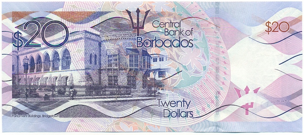 20 долларов 2018 года Барбадос — Фото №2