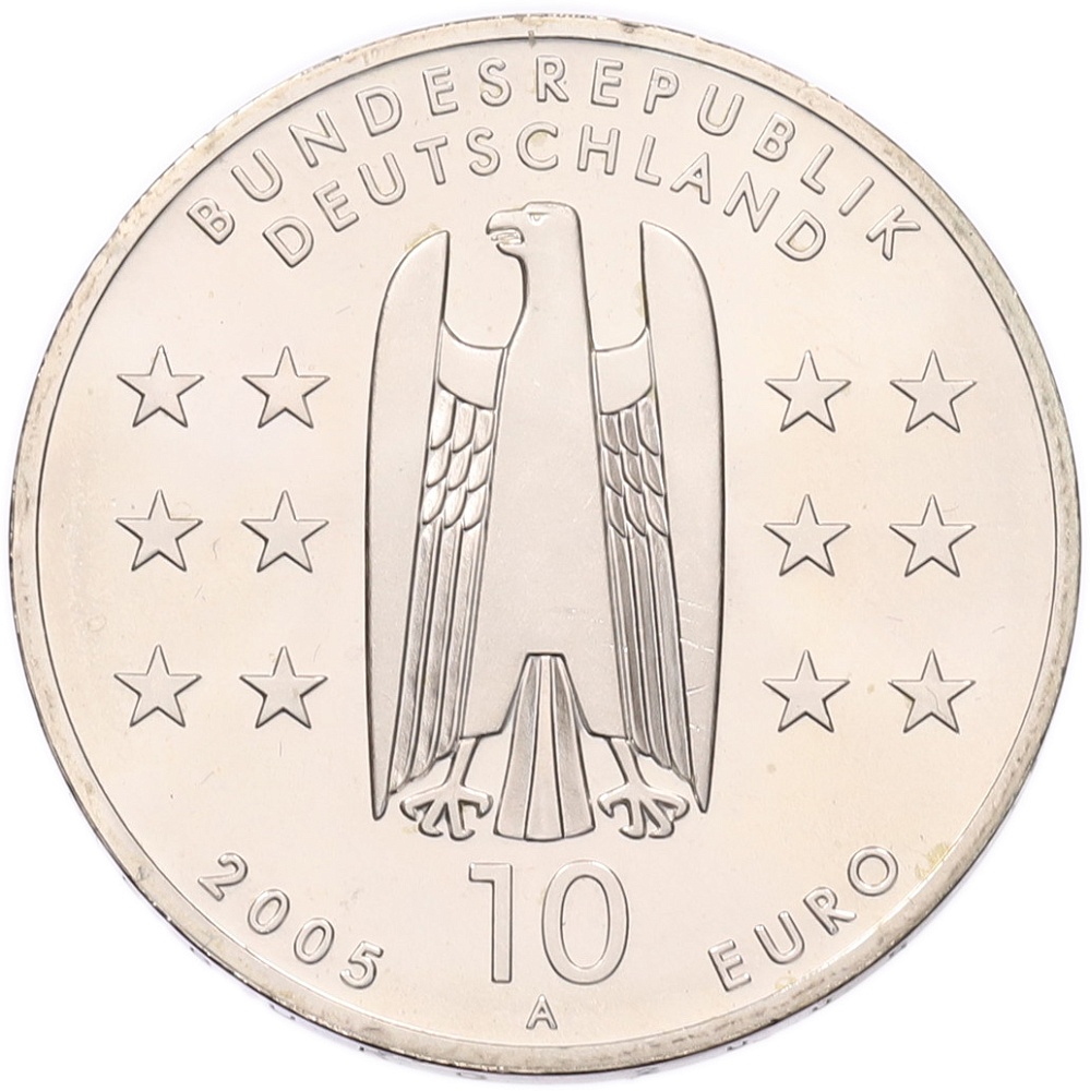 10 евро 2005 года A Германия «1200 лет Магдебургу» — Фото №2