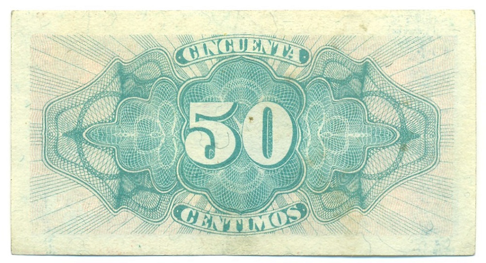 50 сентимо 1937 года Испания — Фото №2