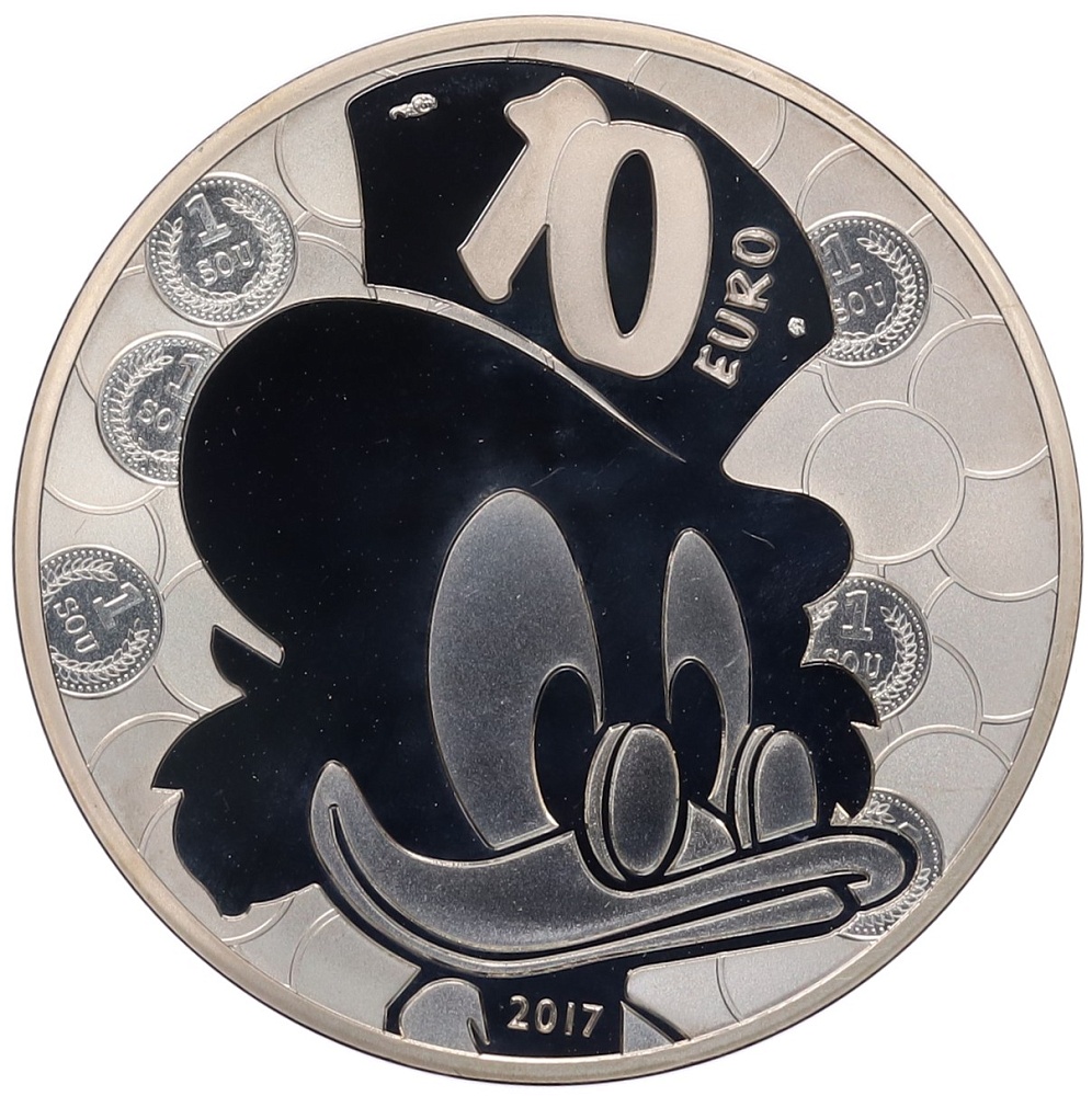 10 евро 2017 года Франция «Утиные истории» — Фото №2