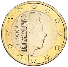 1 евро 2002 года Люксембург — Фото №1
