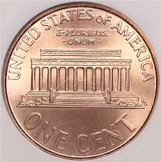 1 цент 2005 года США — в слабе NGC (MS69RD) — Фото №2
