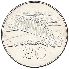 20 центов 2001 года Зимбабве — Фото №1