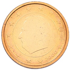 2 евроцента 2000 года Бельгия — Фото №1