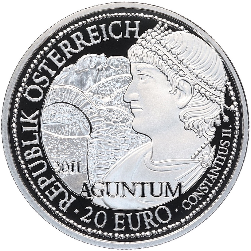 20 евро 2011 года Австрия «Рим на Дунае — Агунтум» — Фото №2