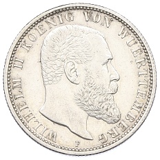 2 марки 1914 года Германия (Вюртемберг) — Фото №1