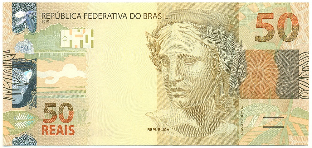 50 реалов 2010 года Бразилия — Фото №1