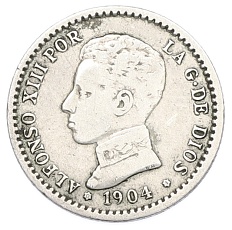 50 сентимо 1904 года Испания — Фото №1