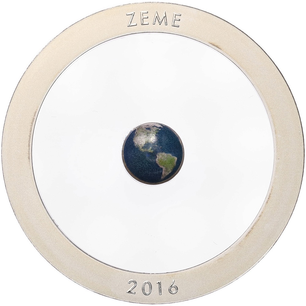 5 евро 2016 года Латвия «Земля» — Фото №2