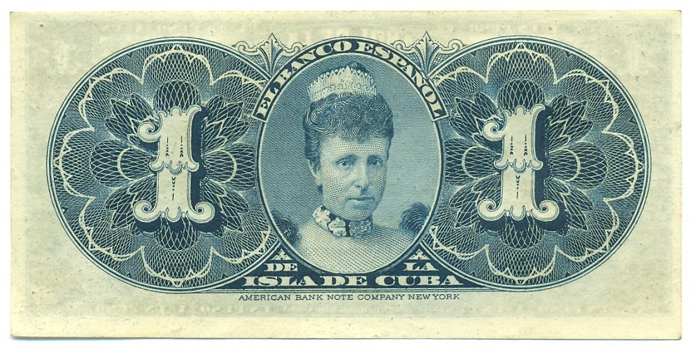 1 песо 1896 года Испанская Куба — Фото №2