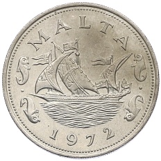 10 центов 1972 года Мальта — Фото №1