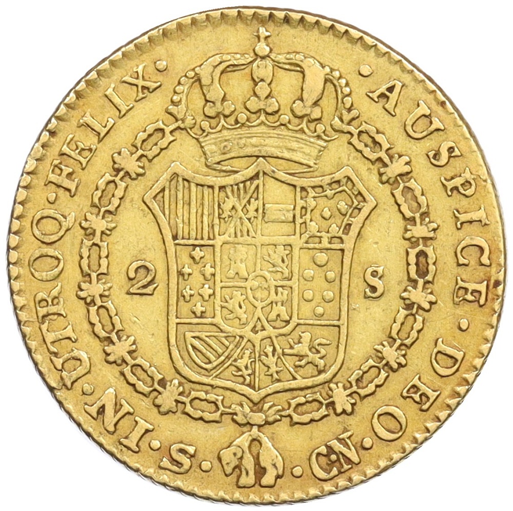 2 эскудо 1795 года Испания — Фото №2