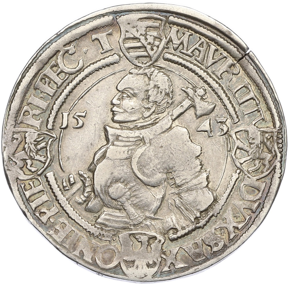 1 талер 1543 года Саксония (Эрнестинская линия) — Фото №1