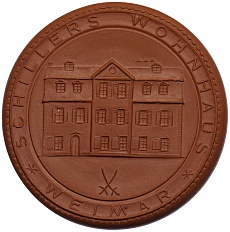 Медаль (Мейсенский фарфор) Германия «Фридрих Шиллер» — Фото №2