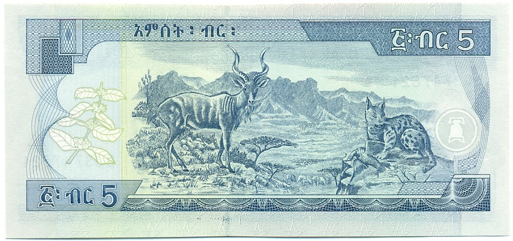 5 быр 2008 года (ЕЕ2000) Эфиопия — Фото №2