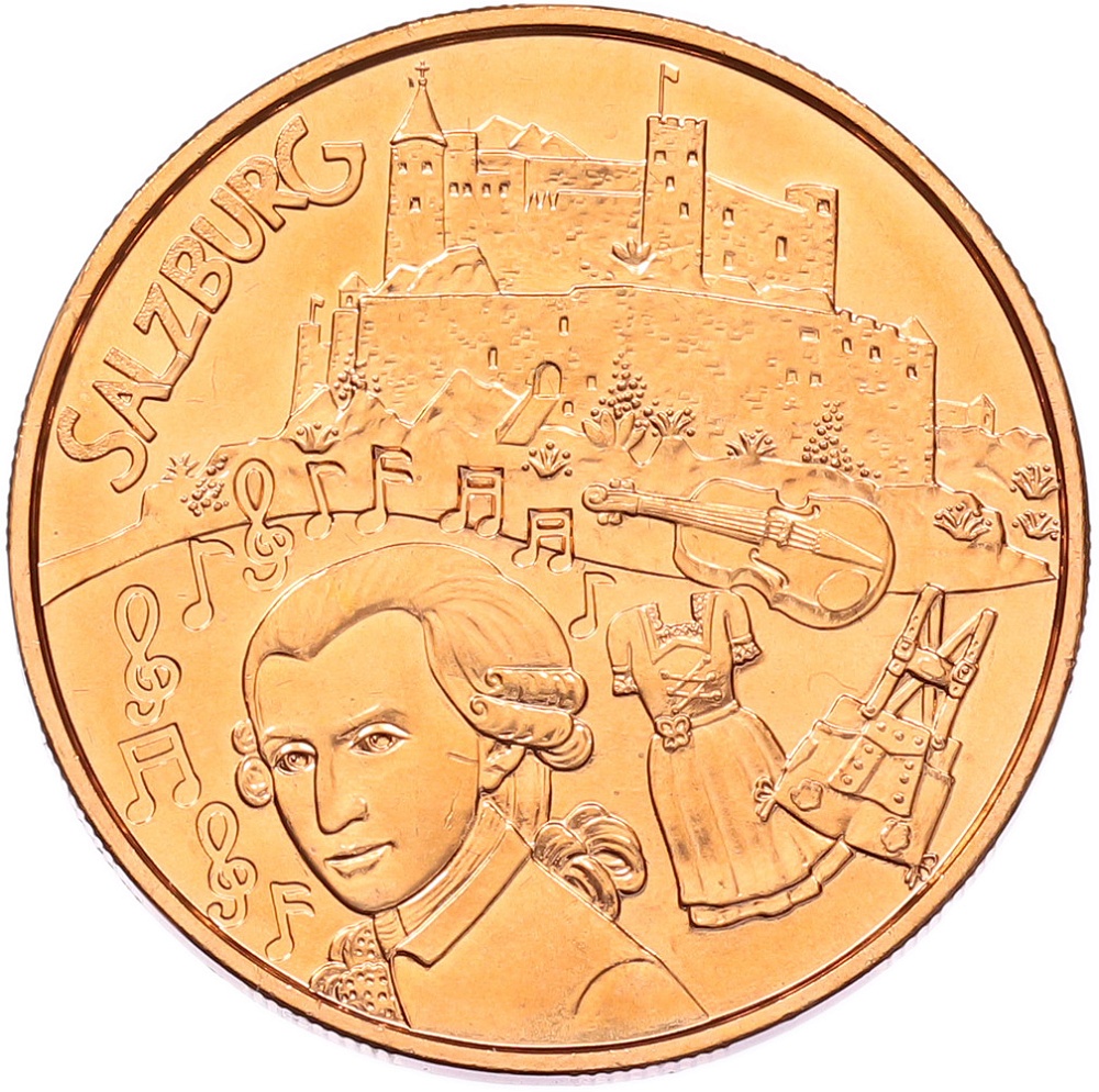 10 евро 2014 года Австрия «Земли Австрии — Зальцбург» — Фото №1