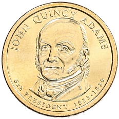 1 доллар 2008 года Р США «6-й президент США Джон Куинси Адамс» — Фото №1