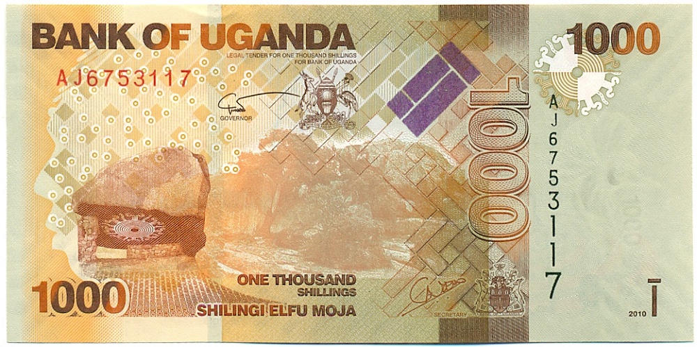 1000 шиллингов 2010 года Уганда — Фото №1