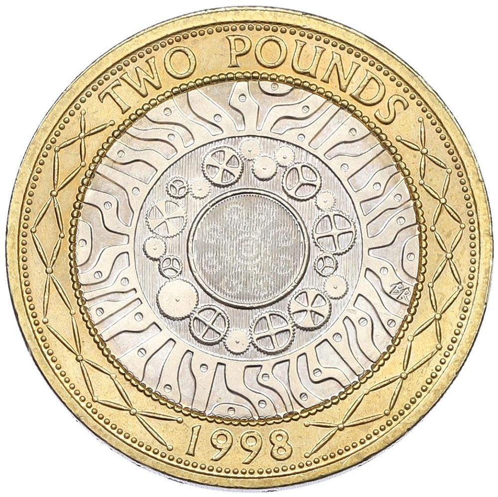 2 фунта 1998 года Великобритания — Фото №1