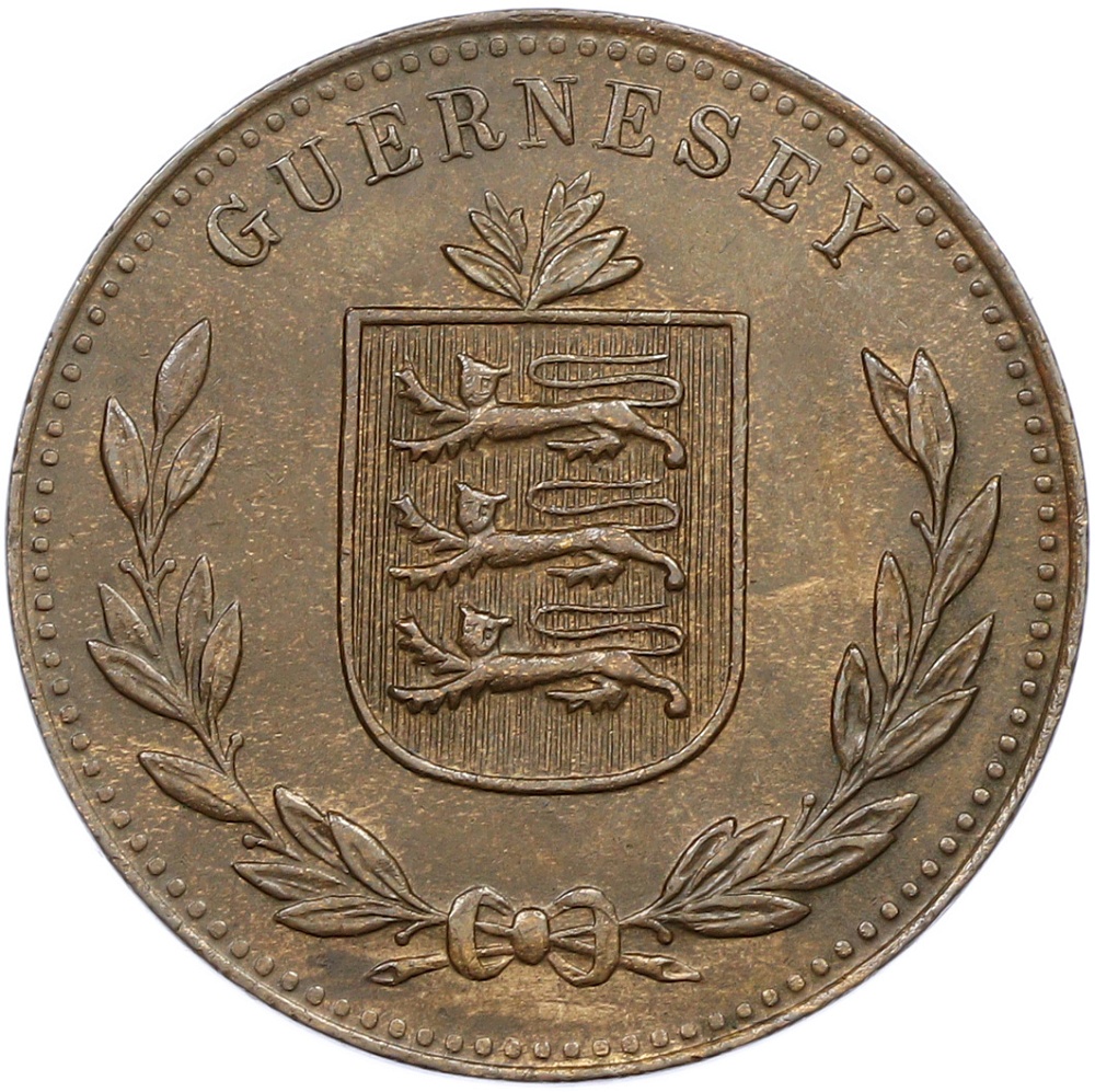 8 дублей 1920 года Гернси — Фото №2