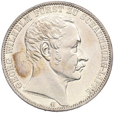 1 союзный талер 1860 года Шаумбург-Липпе — Фото №1