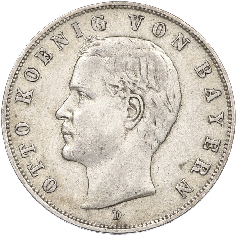 3 марки 1909 года Германия (Бавария) — Фото №1